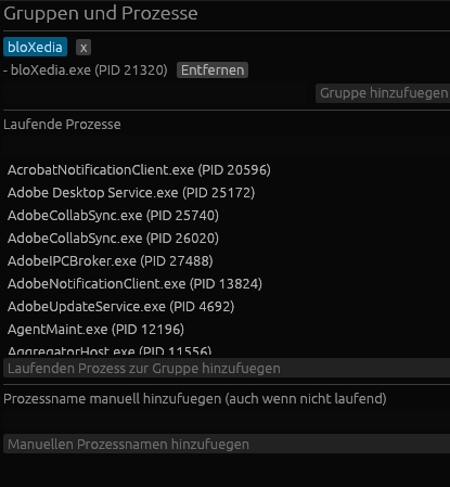 Durin grouping page screenshot